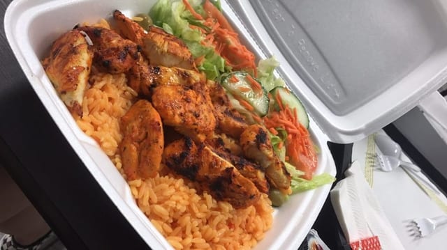 Grilled Chicken with Rice & Salad Combo.