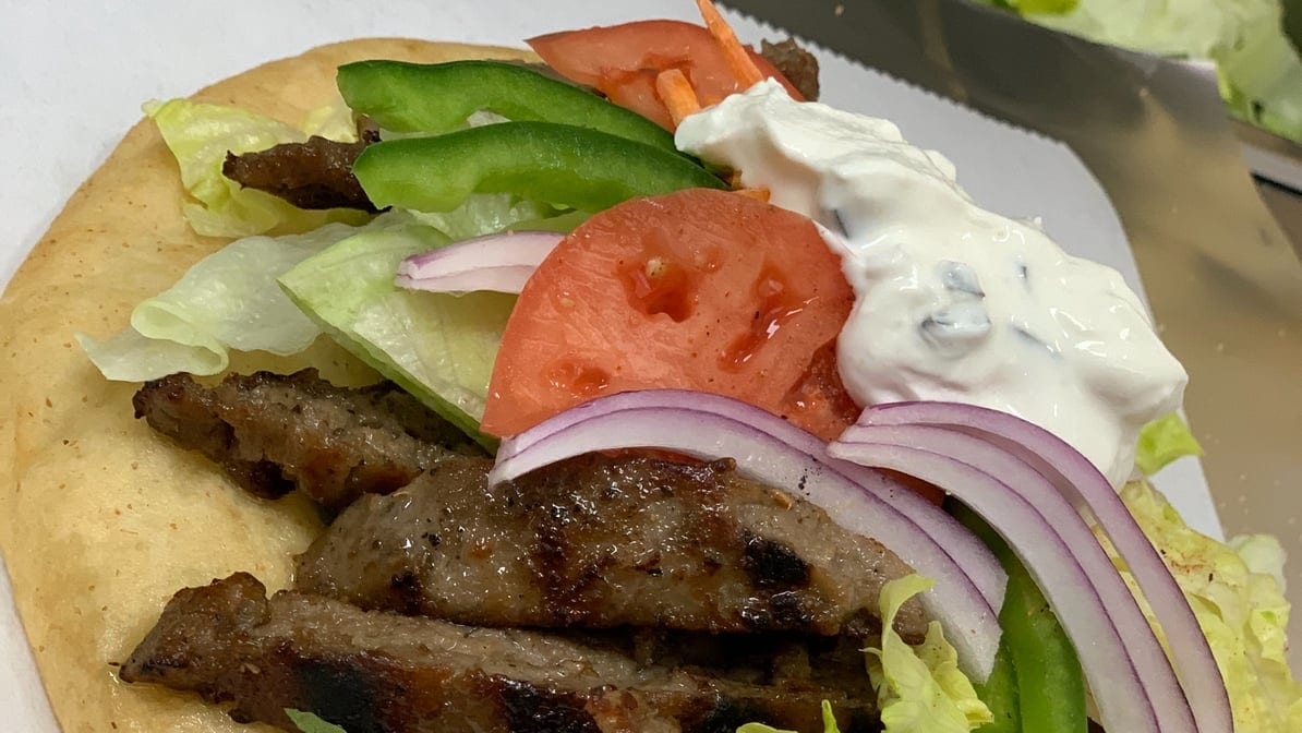 Gyro in Pita Bread Combo (Halal).