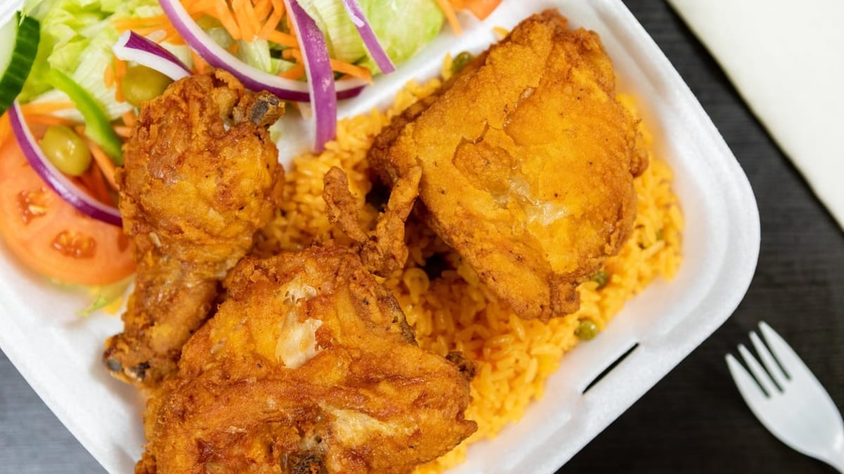 Chicken with Rice & Salad Combo