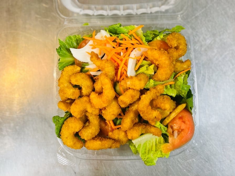 Fried Shrimp Salad.