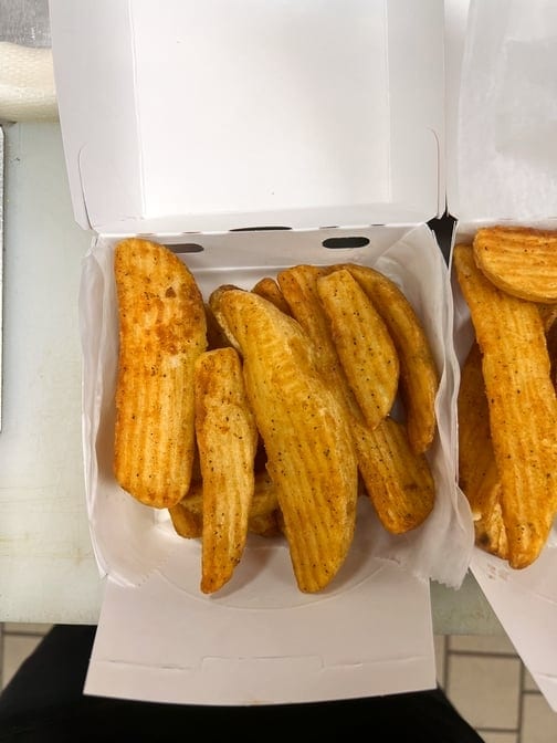 Potato Wedges.