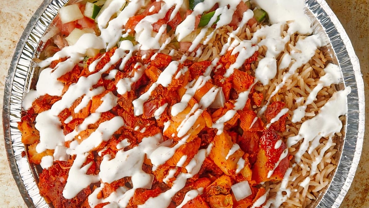 Grilled Chicken Over Rice.