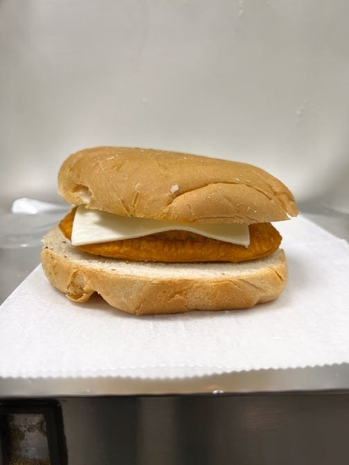 Beef Patty, Cheese and Coco Bread.