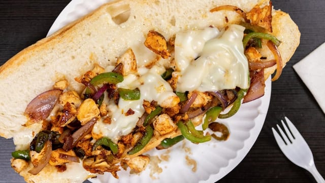 Chicken Cheesesteak Combo (Halal).
